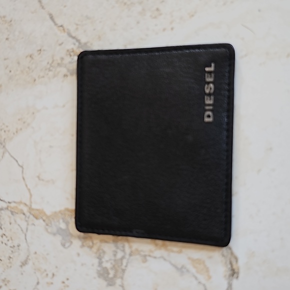 Diesel men's black leather card case. Very good condition. - Picture 1 of 5